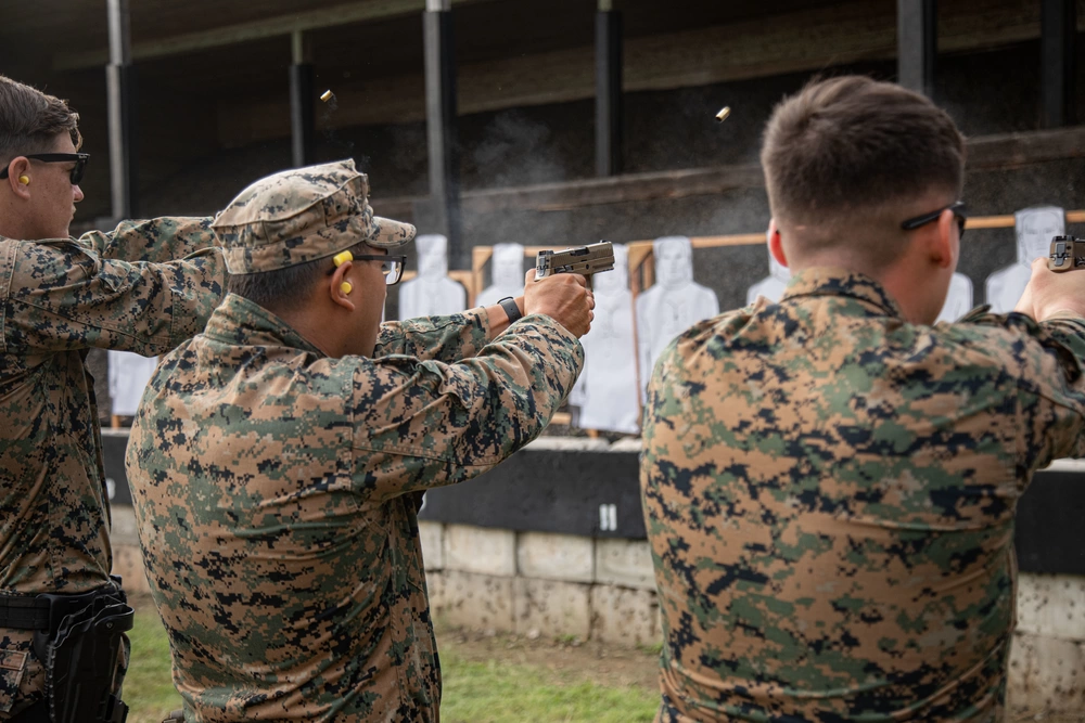Marine_training_range Marines training at an ATS Targets (Advanced Training Systems) shooting range in Hawaii